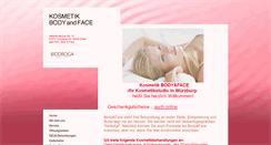 Desktop Screenshot of kosmetik-body-face.de